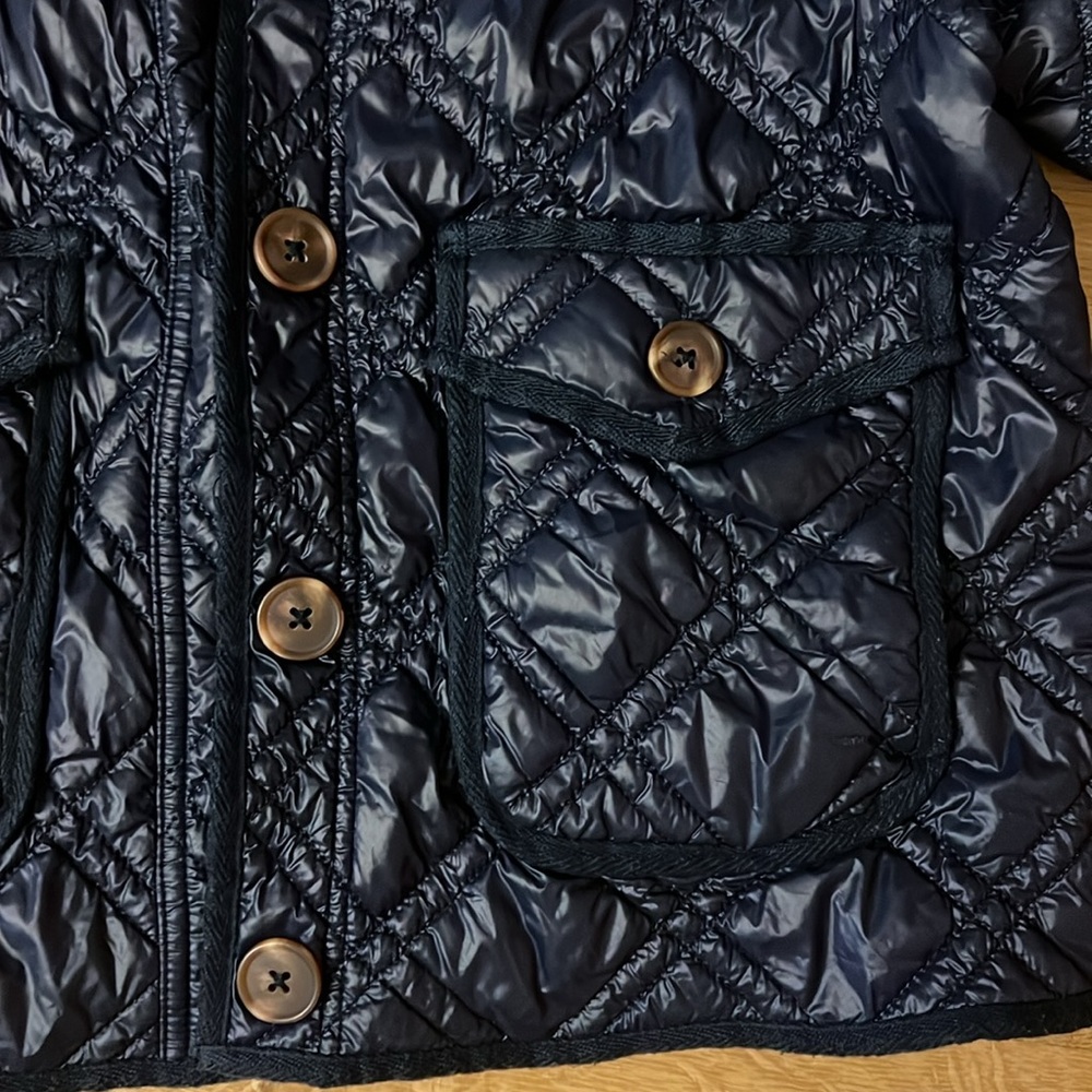 Navy Quilted Jacket Size L - Picture 6 of 7